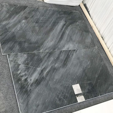 Black Discontinued Marble Tiles Natural Non Slip Floor