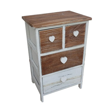 China Office Furniture Mini Vertical Wooden Filing Cabinet 4