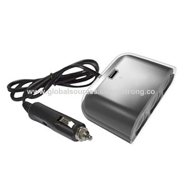 China Car Cigarette Lighter 3 Way Socket And Usb Charger On China Car Cigarette Lighter 3 Way Socket And Usb Charger