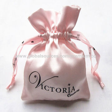 China Drawstring Gift Pouches From Xiamen Wholer Premium China Custom Satin Drawstring Gift Pouches Promotional Pouch Bag