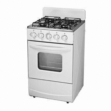 4 Burner Gas Stove With Oven Partial Double Glass Door And Manual