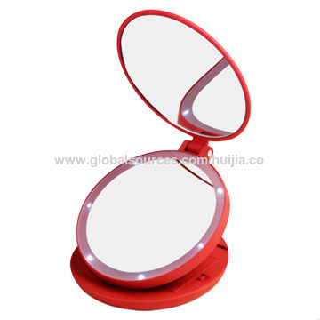Portable Led Lighted Makeup Mirror, Best Travel Lighted Magnifying Mirror