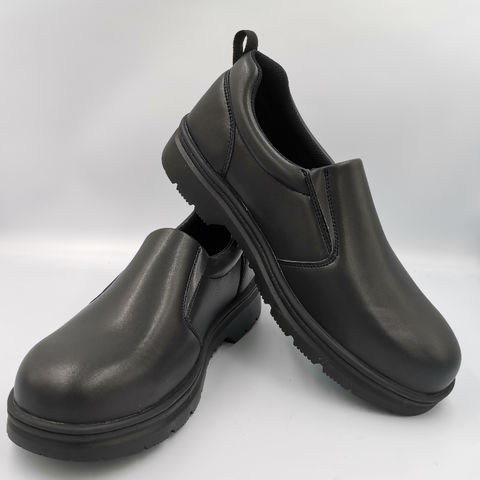 steel toe laceless boots
