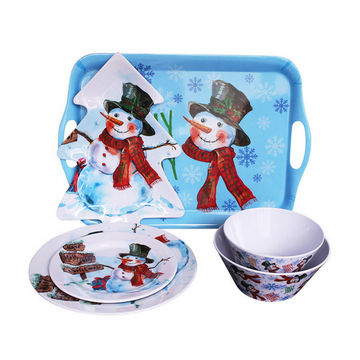 xmas plates and bowls