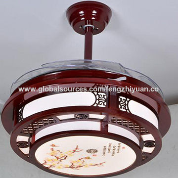 Led Light Decorative Fan, Asian Style Ceiling Fans With Lights