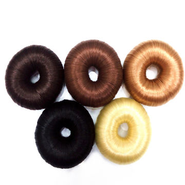 15g Women Girl Hairpiece Hair Styling Tool Bun Maker Ring Donut