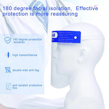 200 PC Anti-Fog Full Face Shield Clear For Medical /& Dental FDA Registered
