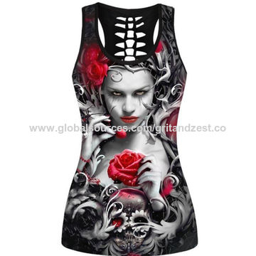 girls skull top