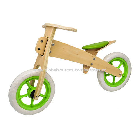 wooden baby balance bike