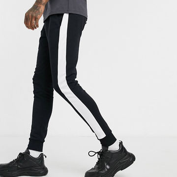 joggers with side stripe mens