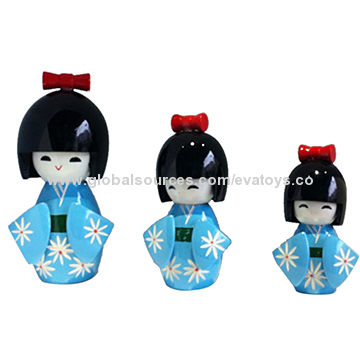 wooden geisha doll