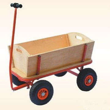 wooden pull wagon