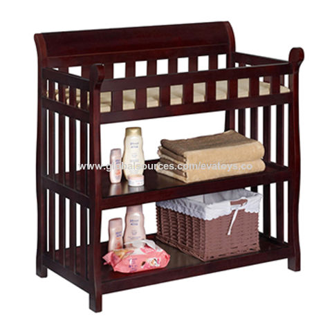 wooden changing table