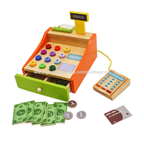 childrens wooden cash register