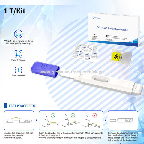 China Fast Diagnostic Antigen Tester Saliva Antigen Rapid Test Kit CE ...