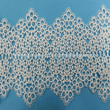 Good Fastness Design 3d Bridal Textile Knit Raschel Cord Lace Fabric Global Sources