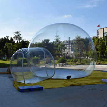 clear inflatable bubble tent