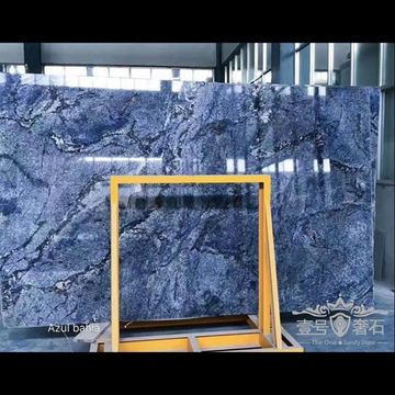 China Luxury Quartz Countertop Boutique Blue Azul Bahia Natural