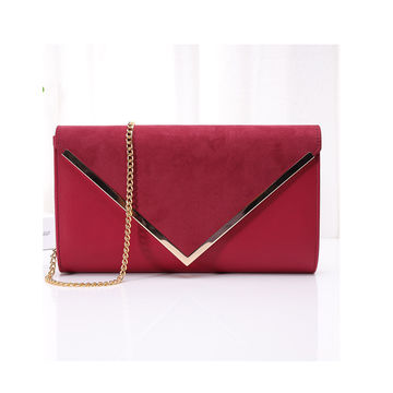 wine colored clutch