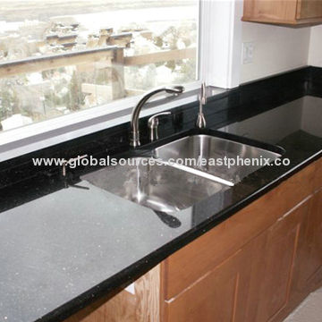 Prefab Black Galaxy Quartz Countertop Global Sources