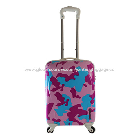 printed hard shell luggage