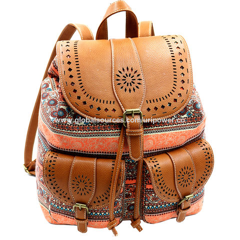 ladies canvas backpack
