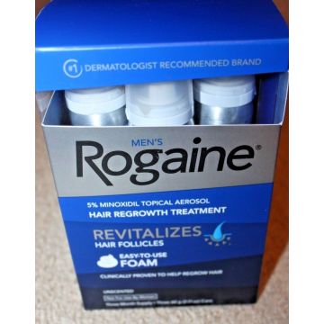 Rogaine Hair Regrowth For Men 5 Minoxidil Topical Foam 4 Month