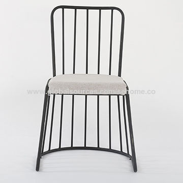 China Metal Frame Dining Chair With Upholstered Seat On Global Sources Dining Chairs