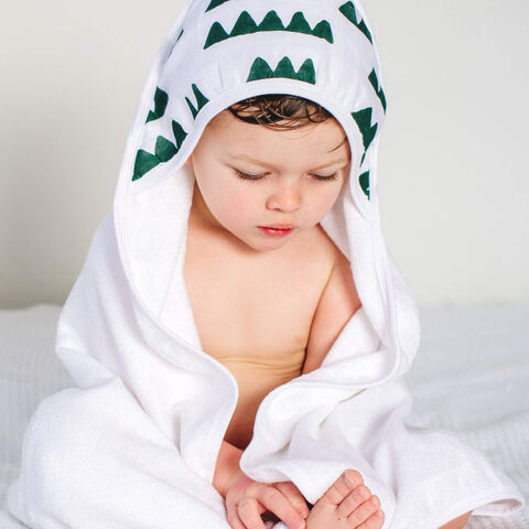 2x Pack Premium 100% Cotton Baby Hooded Bath Towel Blanket Extra Soft Bath Wrap