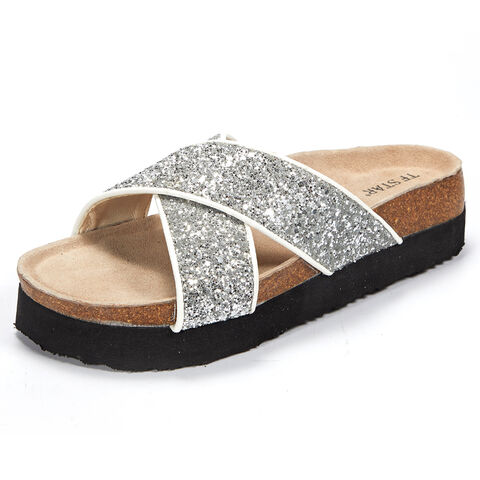 cork footbed mule slippers