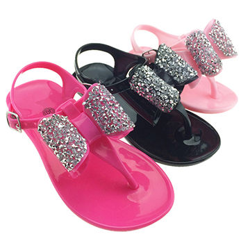 girls plastic sandals