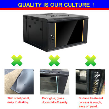 China Double Section Wall Mount 6u Rack Mount Cabinets From Ningbo