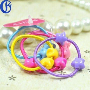 Elastic Bands For Hair Spiral Elastic Hair Bands With Bead Braid