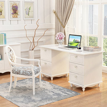 China Floor Sitting Computer Desk Wood Office Table From Liuzhou