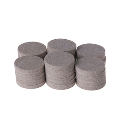 18pcs Heavy Duty Felt Furniture Pads for Furniture and Floor Round 25mm Brown