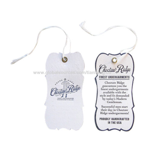 die cut hang tags