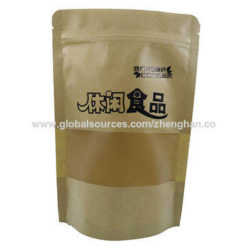 Download China Food Grade Stand Up Paper Bag Zipper Kraft Paper Pouch With Window On Global Sources Kraft Paper Stand Up Pouch Food Paper Bag Kraft Paper Zipper Bag