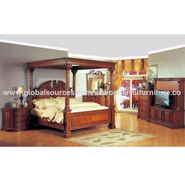 China High Quality Wooden Canopy Bed From Shenzhen Manufacturer High Quality Wooden Canopy Bed China