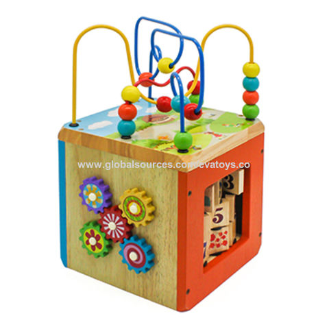 wooden activity block