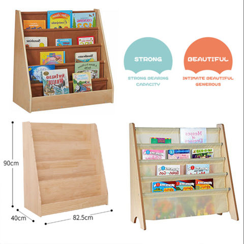 China Bookcase Portable Book Shelf, Childrens Wooden Bookcase With Storage