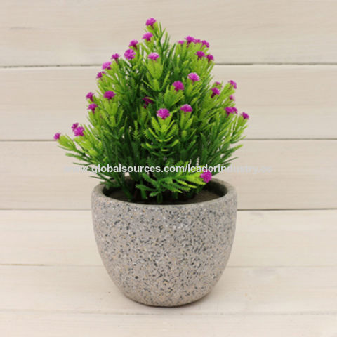 China Bsci Factory Audited Cement Gray Succulent Planters For Home