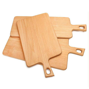 wood bread board with handle