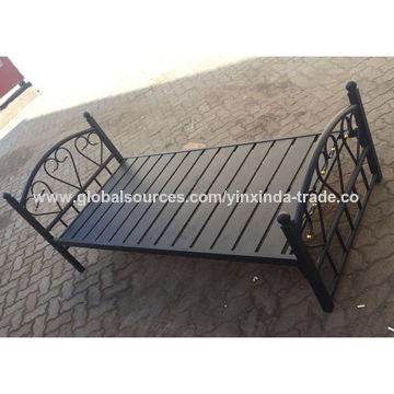 China Black Single Bed Frame From Tianjin Trading Company Tianjin