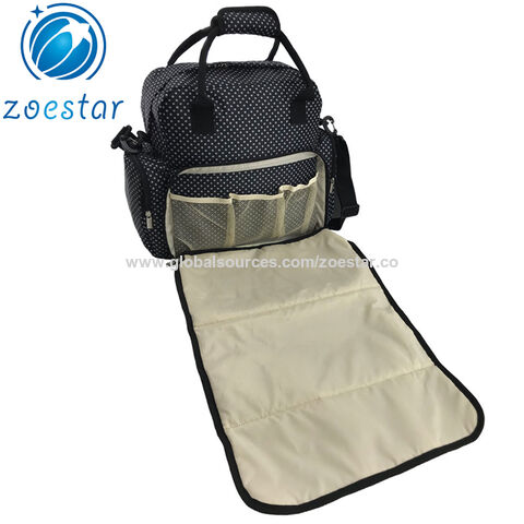 diaper bag with changing mat
