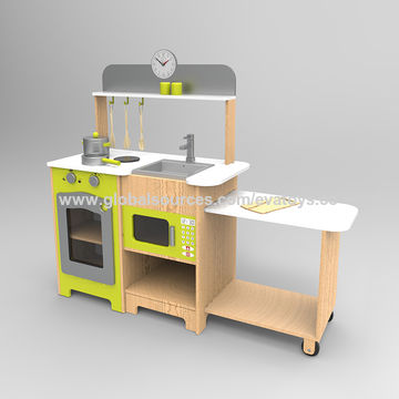 China 2016 New Design Home Play Wooden Play Kitchens From Wenzhou