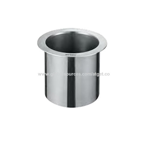 China Stainless Steel Round Countertop Wastebin On Global Sources