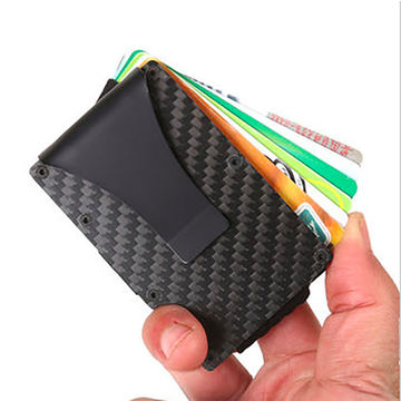 China 2021 Best Sell Ultra Thin Rfid Real Carbon Fiber Card Wallet Minimalist Aluminum Credit Card Holder On Global Sources Carbon Fiber Money Clip Wallet Carbon Fiber Money Clip Money Clip