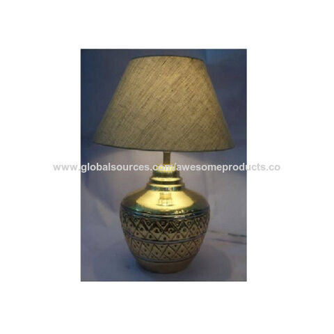 India Metal Table Lamp On Global, Fancy Table Lamps