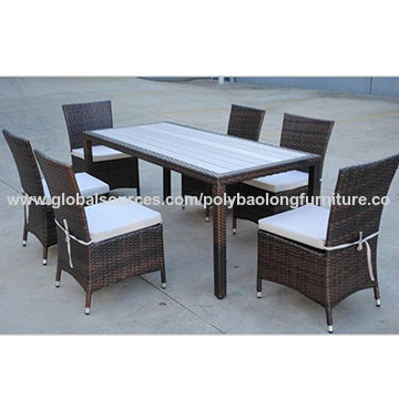2016 Luxury Wicker Polywood Dining Set Patio Furniture Global 2016 Luxury Wicker Polywood Dining Set