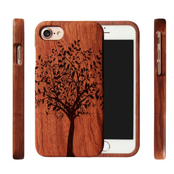 China Luxury Wooden Case Mobile Phone Cover For Iphone 7 8 Plus 6 6s X Unique Custom Carved Print Design On Global Sources Wood Case Total Wood Phone Case Whole Wood Case